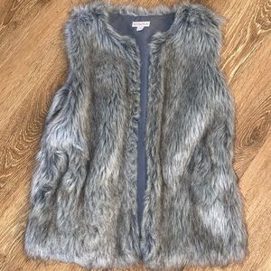 Gray Fur Vest